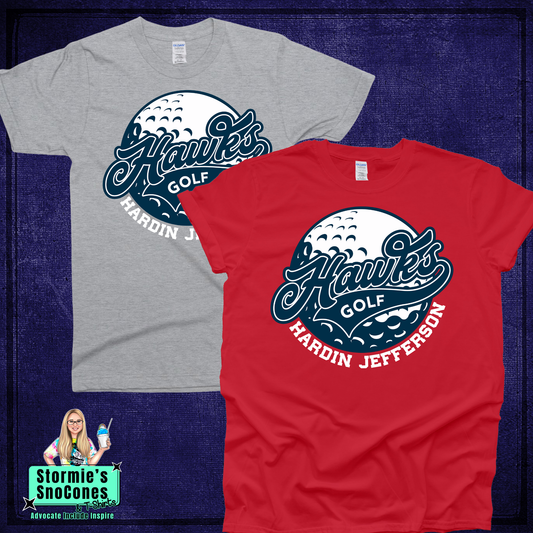HJ Hawks Golf Ball Tshirt