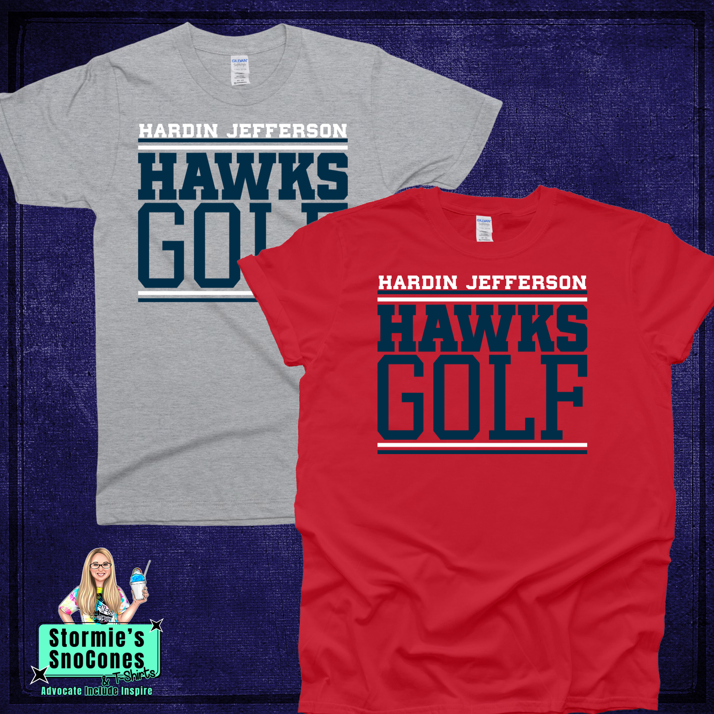 HJ Hawks Golf Lines Tshirt
