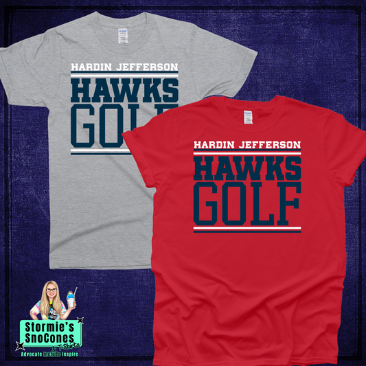 HJ Hawks Golf Lines Tshirt