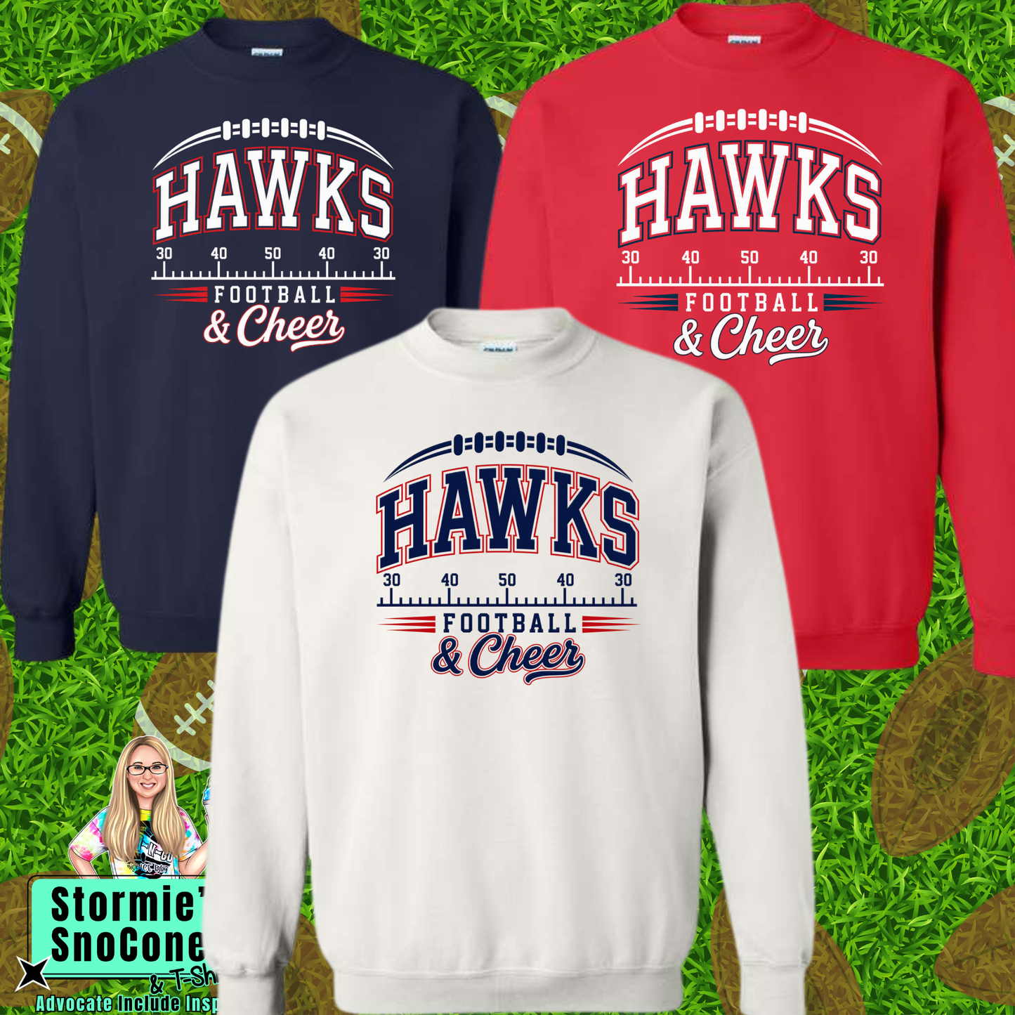 Hardin Jefferson Hawks HJYS Football & Cheer 2026 Sweatshirt