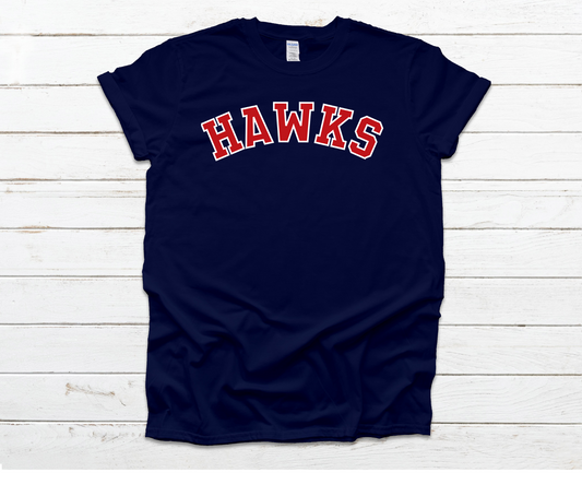SLE PTO | Hawks Arched Navy Shirt