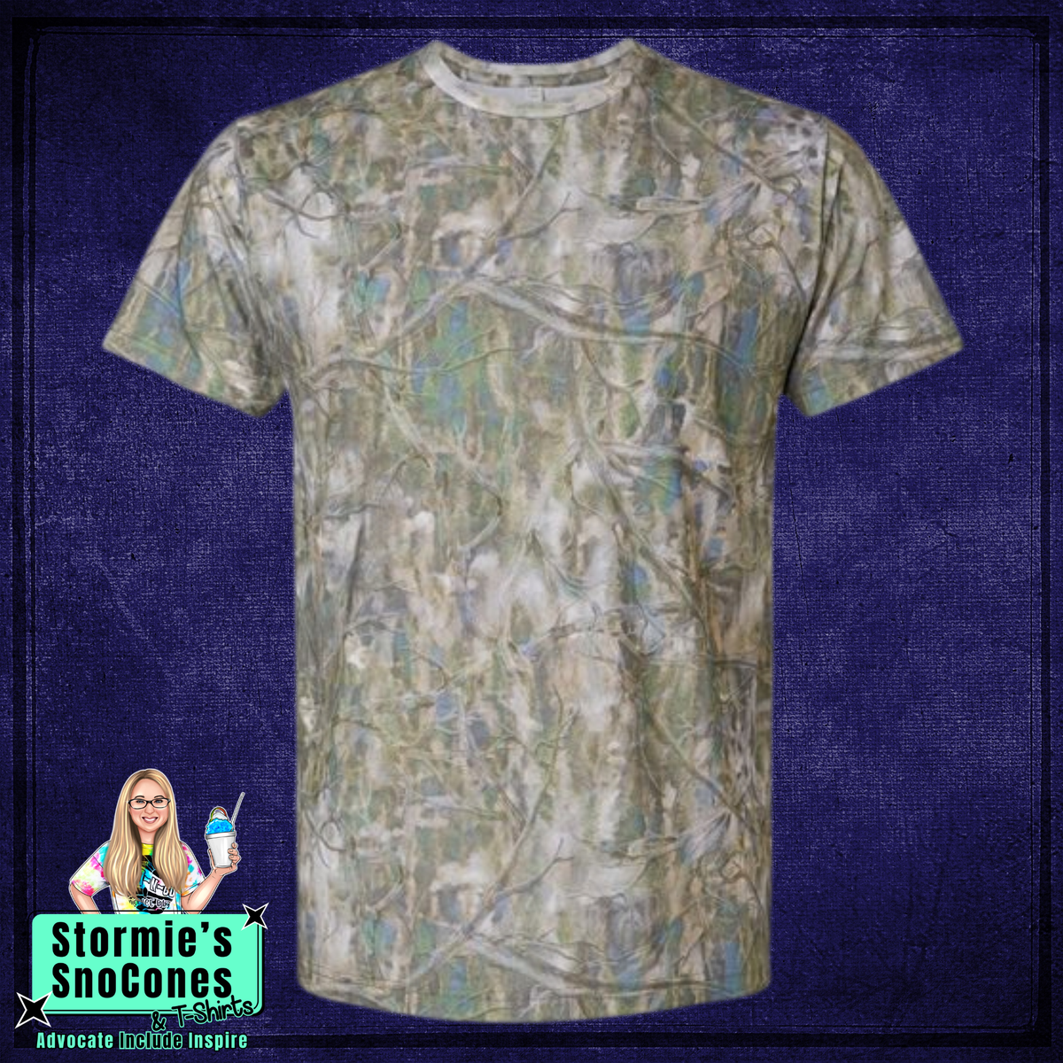 Sage Timberwood Camo Tree LAT Shirt UPDGARE ANY SHIRT DESIGN