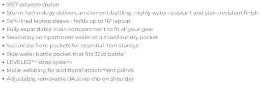 HJ Custom HUSTLE Backpack Under Armour - With or Without name/number