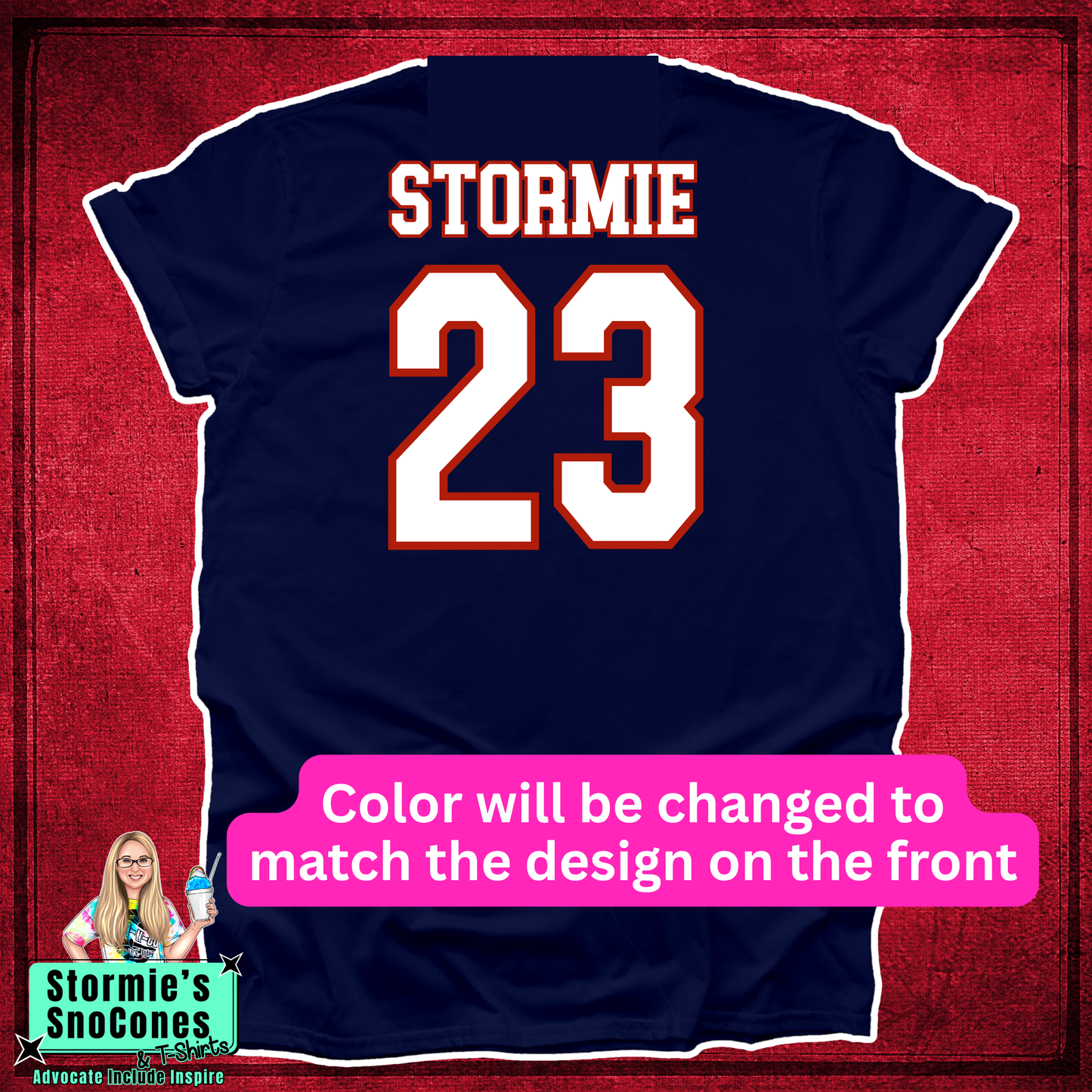 Add a Custom Name And/Or Number to your Item!
