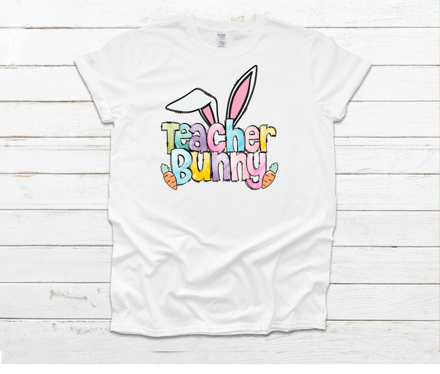 Teacher Bunny White Shirt