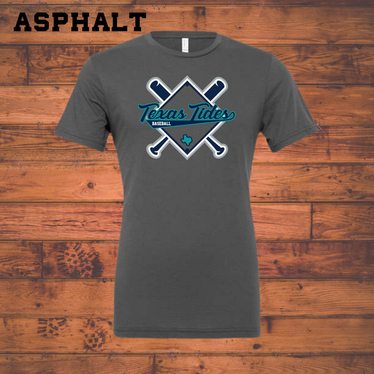 Texas Tides Bats Bella Canvas Shirt