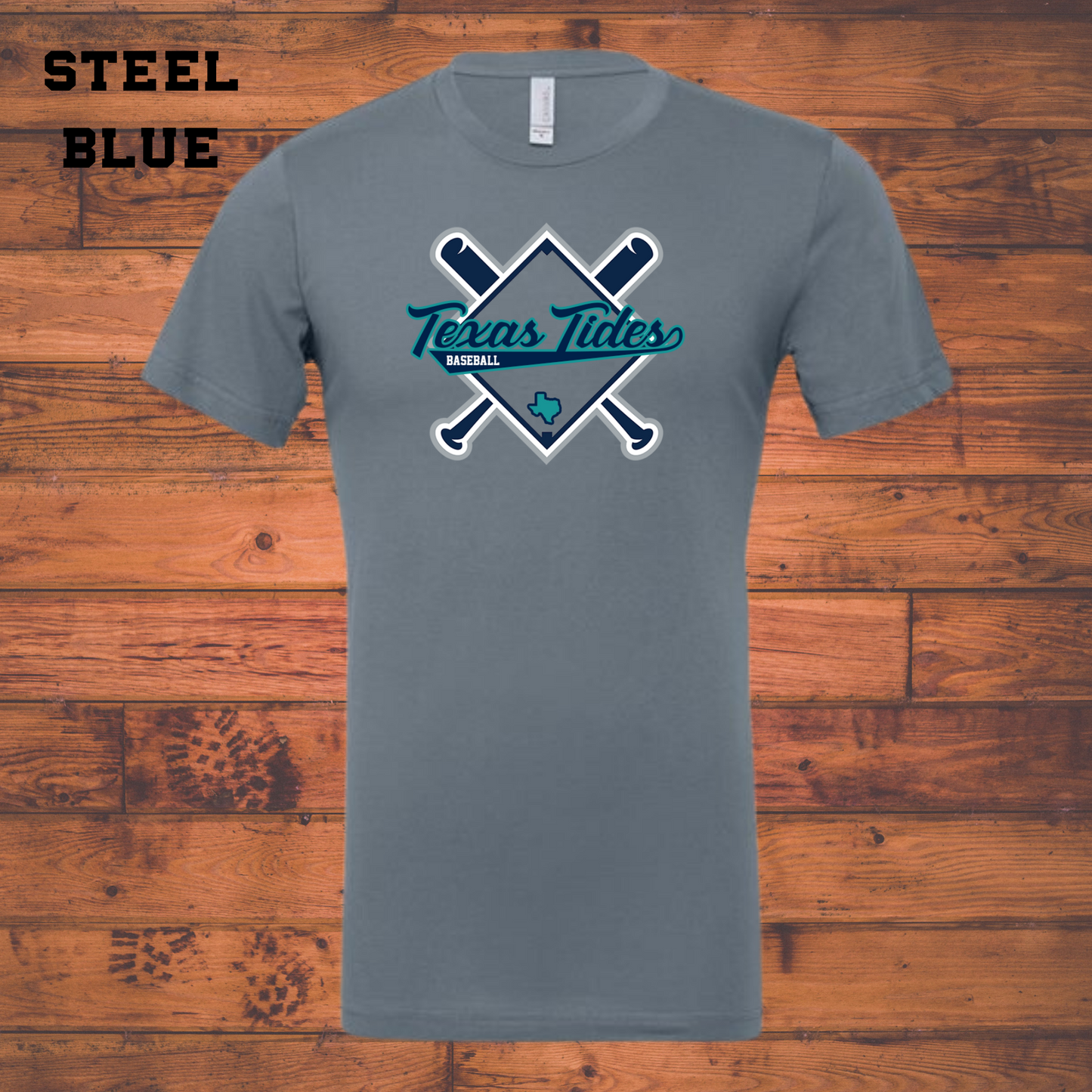 Texas Tides Bats Bella Canvas Shirt