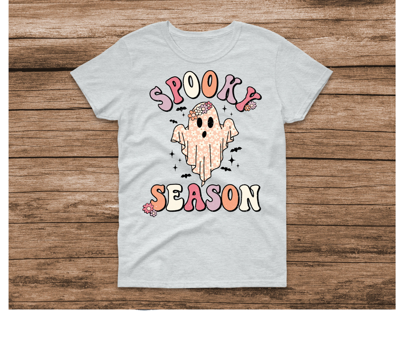 Spooky Season Ghost Distressed Shirt