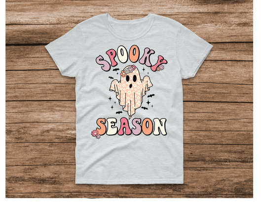 Spooky Season Ghost Distressed Shirt