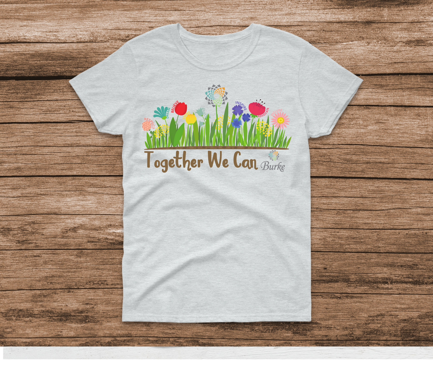 Burke We Can Together Spring Flowers Shirt