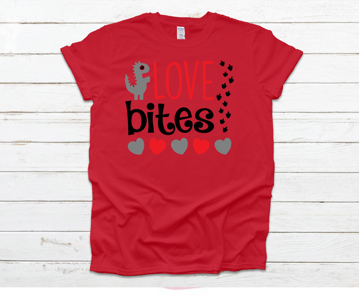 Love Bites Dinosaur Shirt