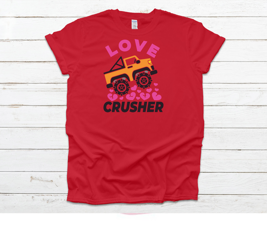 Love Crusher Monster Truck Shirt