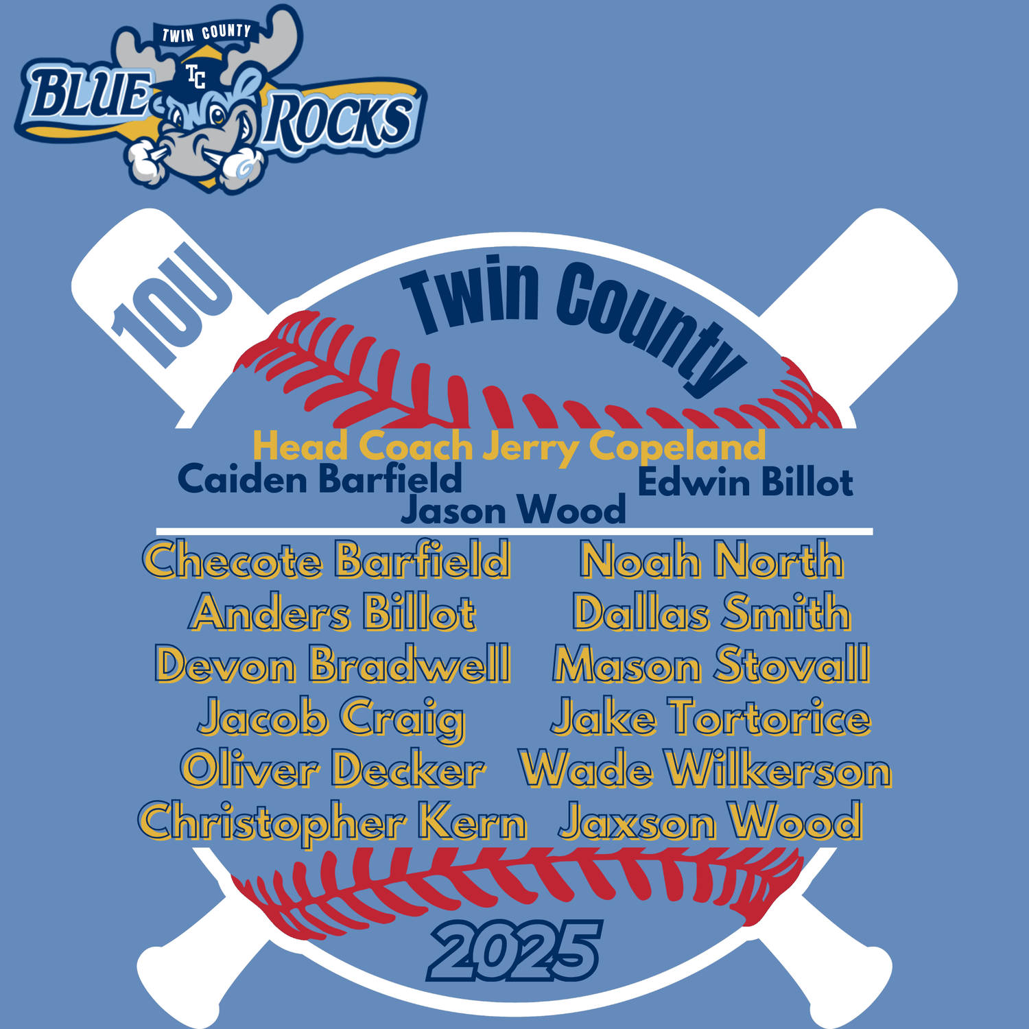 Blue Rocks 10U Twin County 2025 Baseball