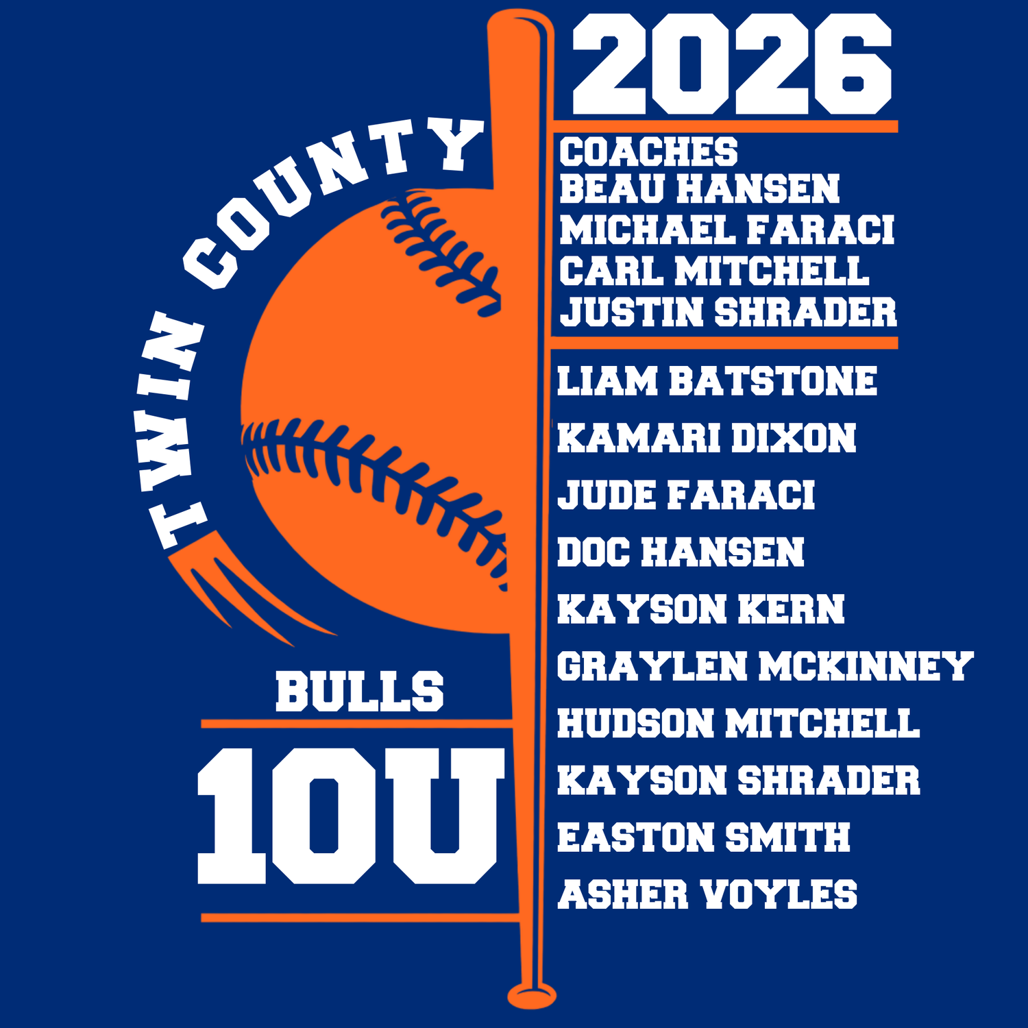 Bulls 10U Twin County Baseball 2026