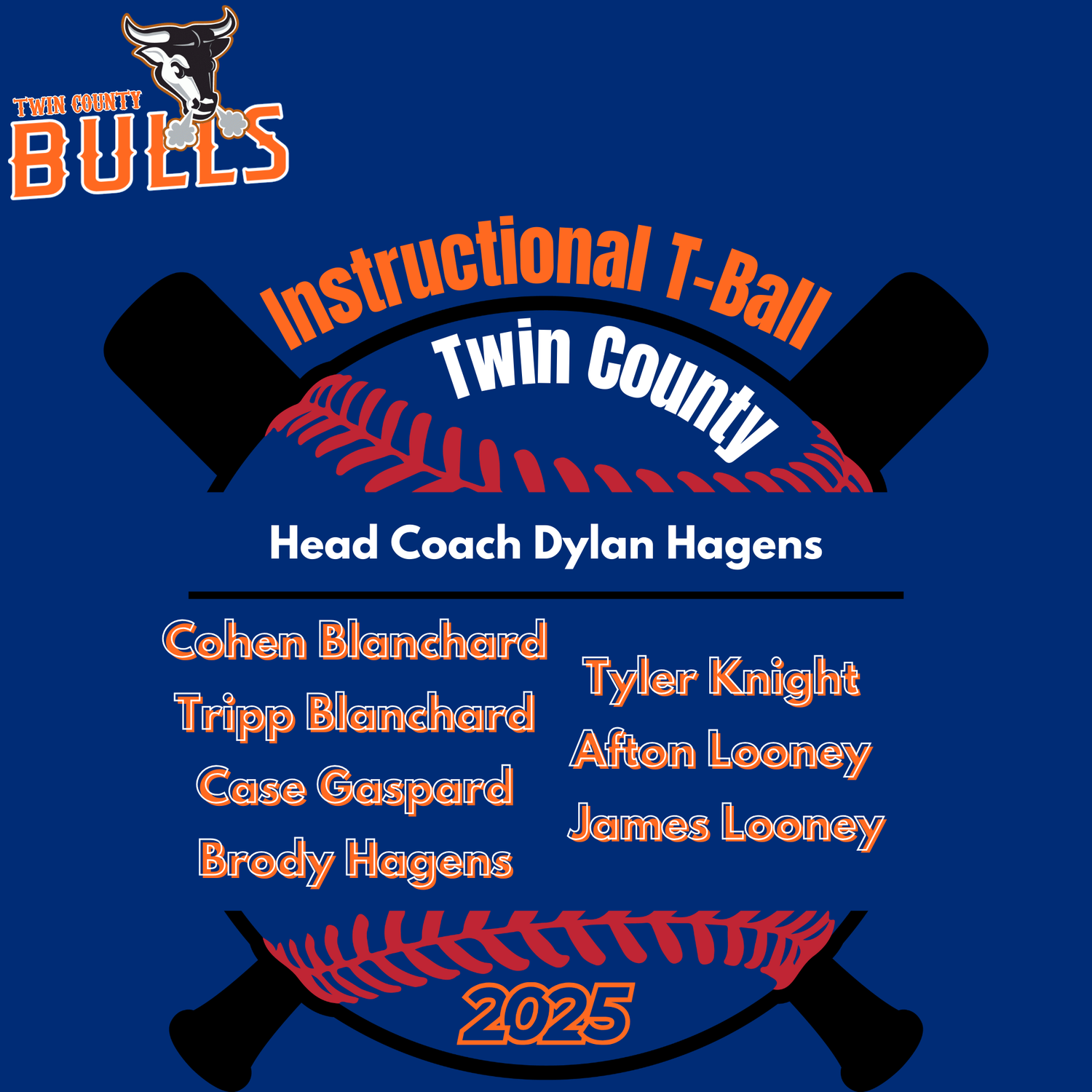 Bulls Twin County Instructional T-Ball 2025