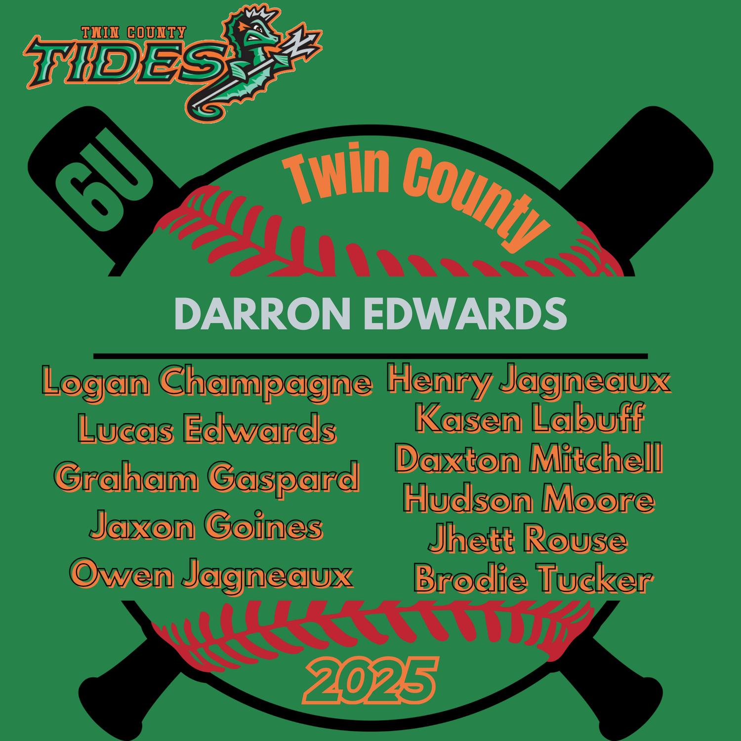 Tides 6U Twin County 2025 Baseball