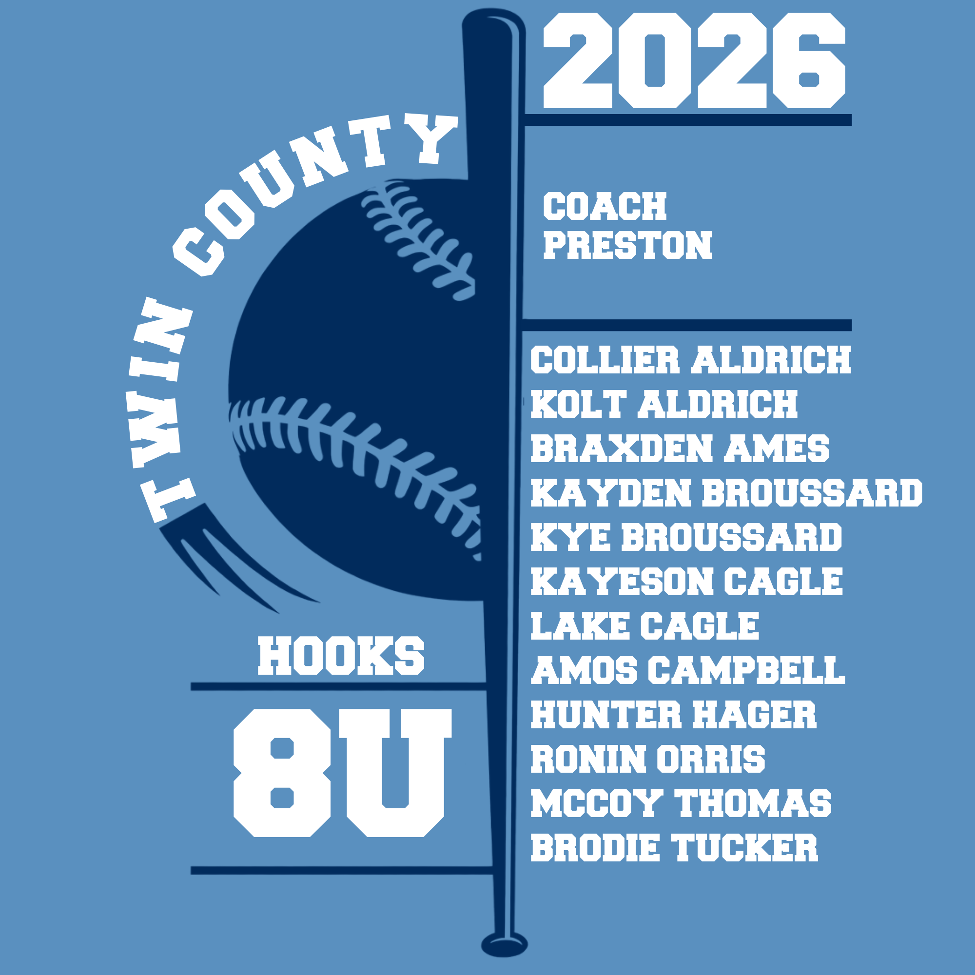 Hooks 8U Twin County 2026