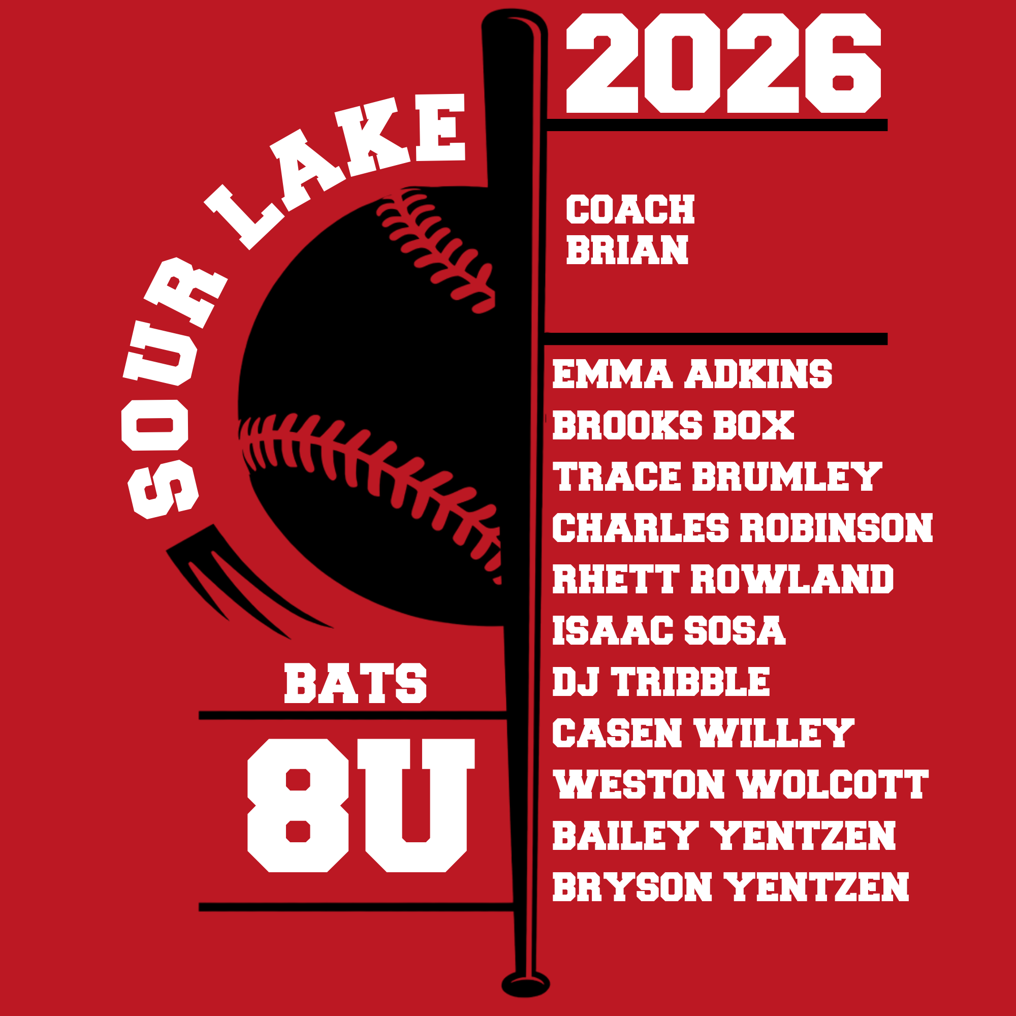 Bats 8U Twin County 2026