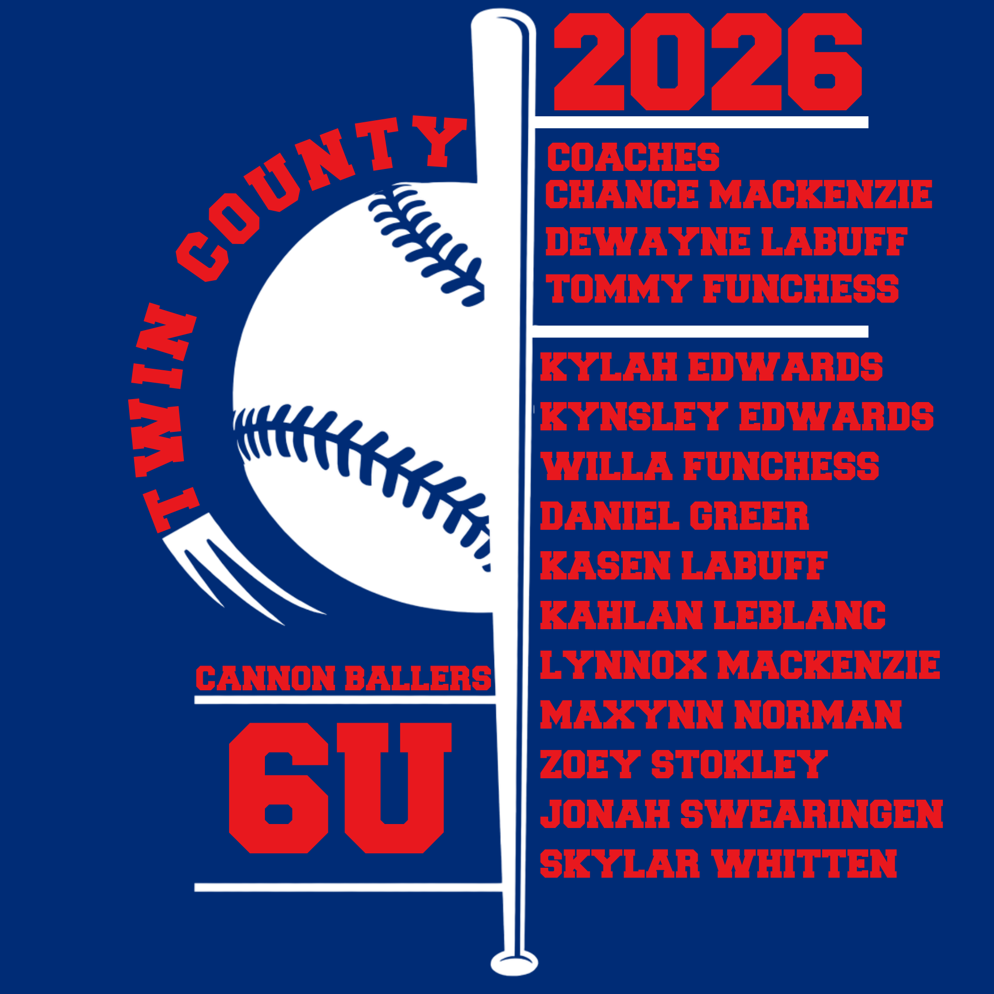 Cannon Ballers 6U Twin County 2026