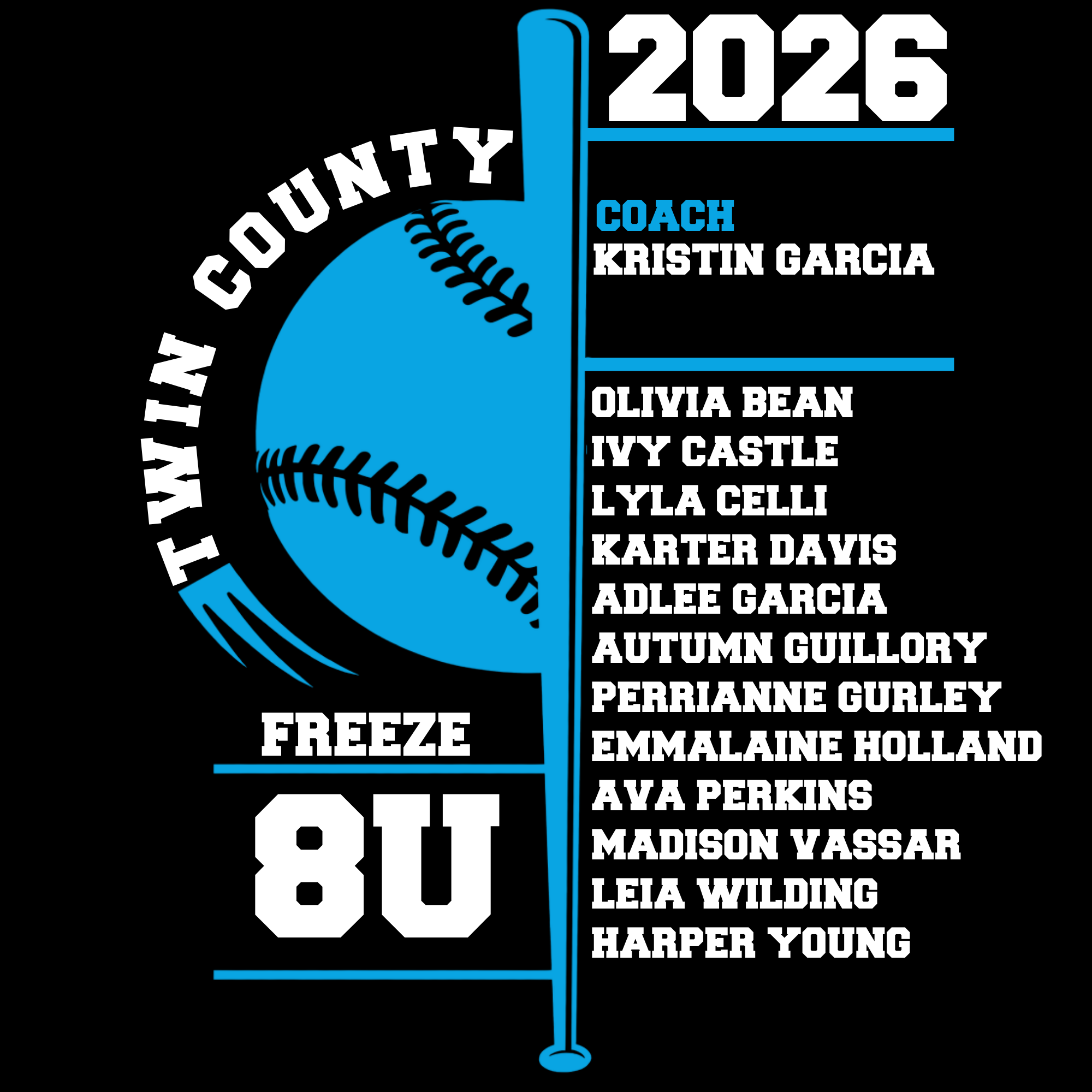 Freeze 8U Twin County 2026 Softball