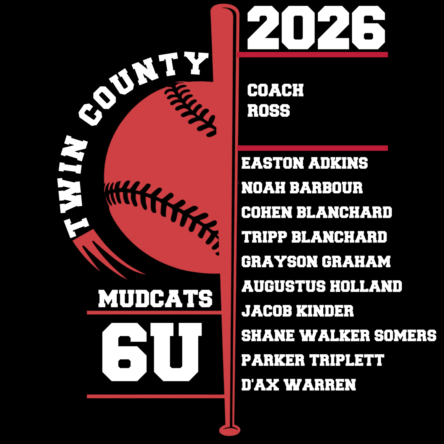 Mudcats 6U Twin County 2026