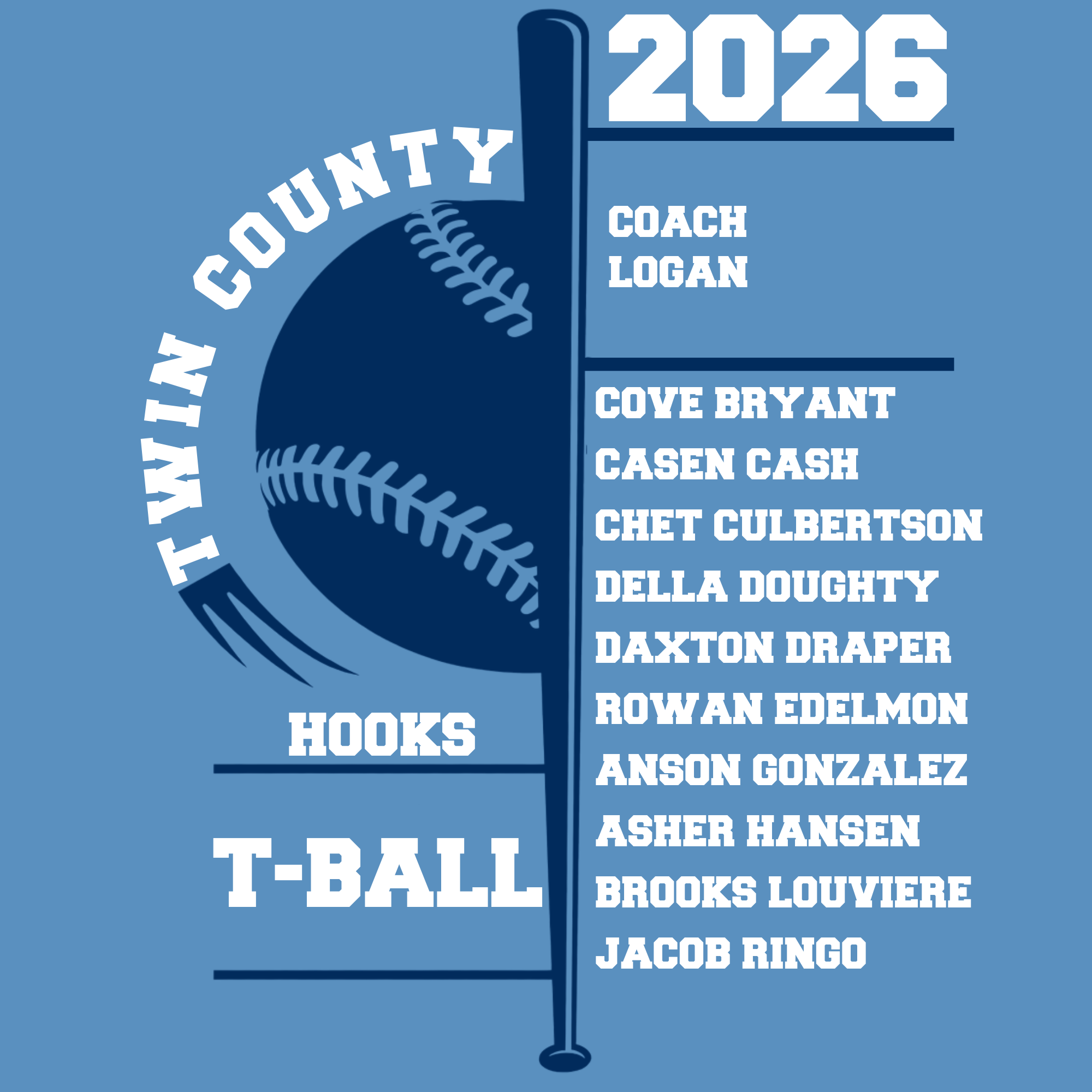 Hooks Twin County Instructional T-Ball 2026