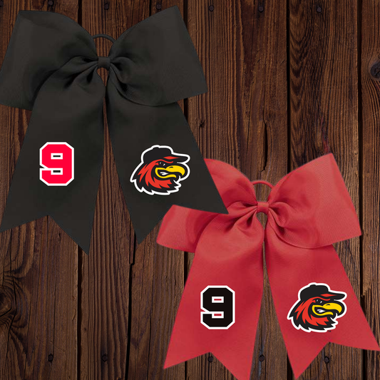 Red Wings Hair Bow