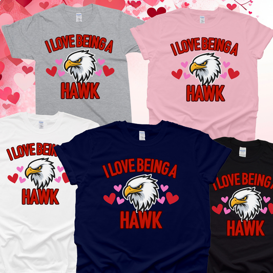 HJ I Love Being A Hawk Valentine's Day Shirt