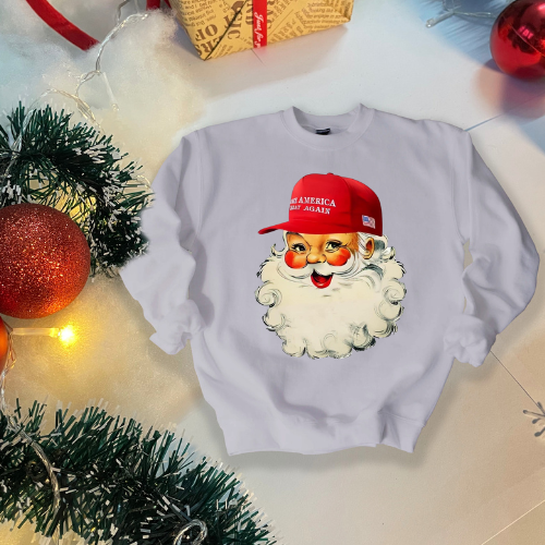 MAGA Santa Sweatshirt & Tshirt