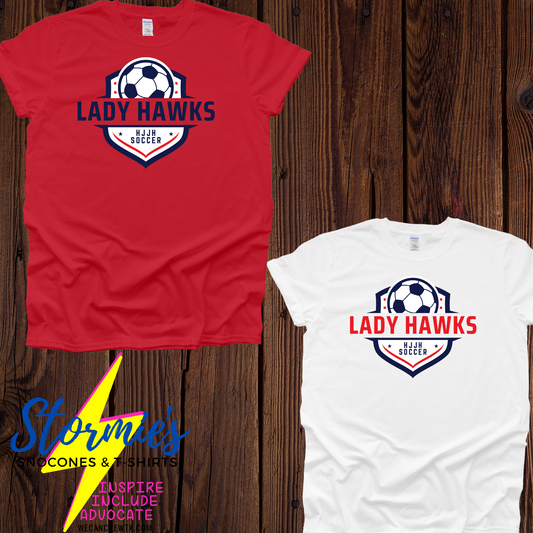 Lady Hawks Soccer 2024 Cotton & Softstyle Shirt