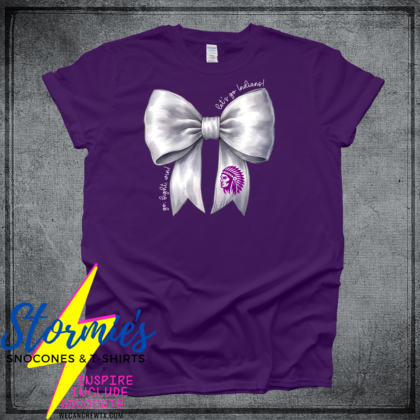 Port Neches Indians Coquette Bow Shirt