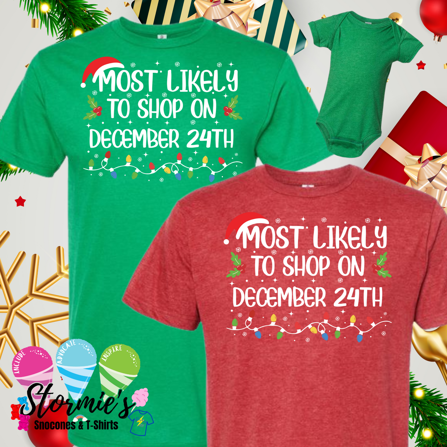 Christmas Lights Group Shirts - Most Likely To - Shop on December 24th