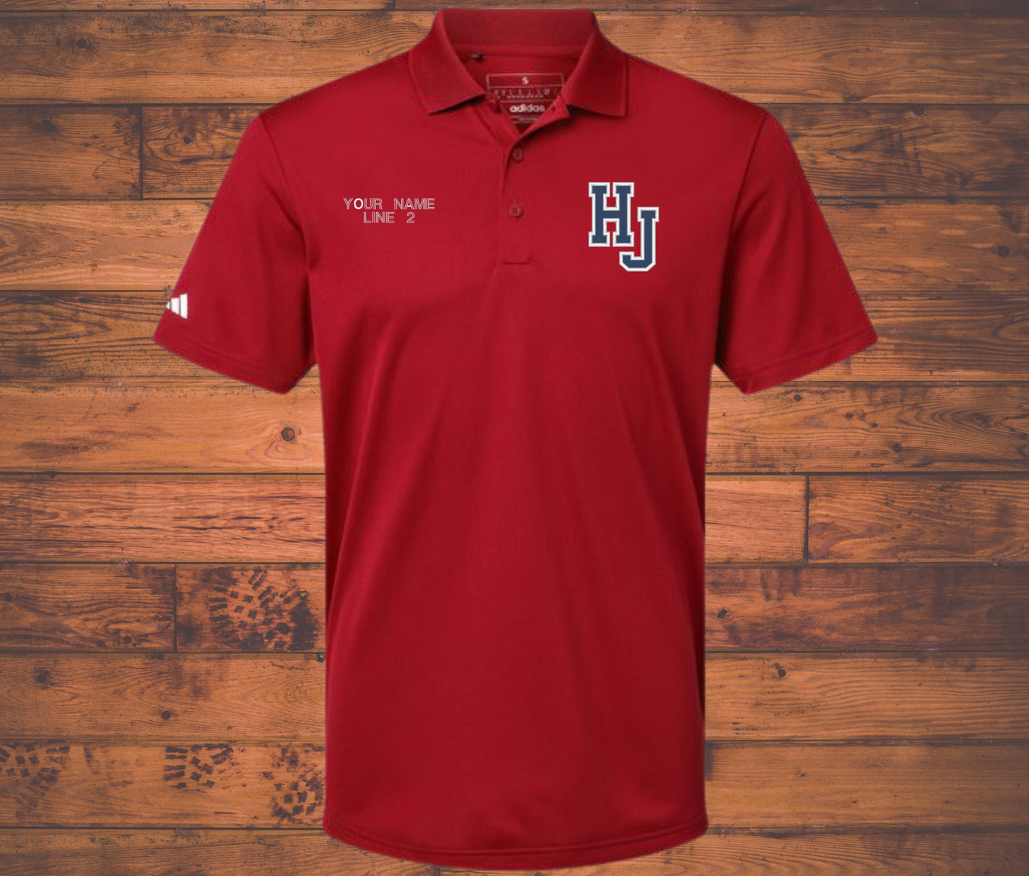 HJ Adidas Polo Embroidered Shirt Customization Available