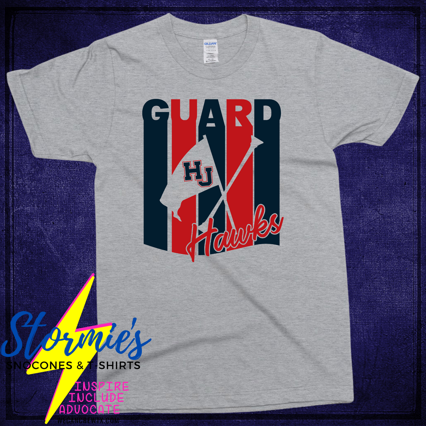 Hawks Guard Twirling HJ Gray Shirt