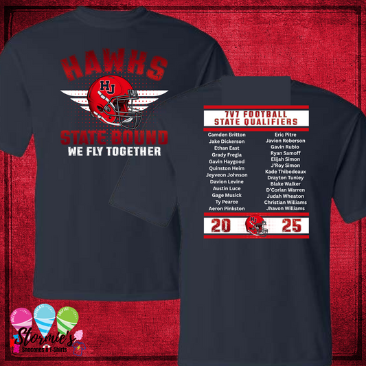 Hardin Jefferson High School 7v7 Football State Qualifiers Navy Dry Fit Shirt