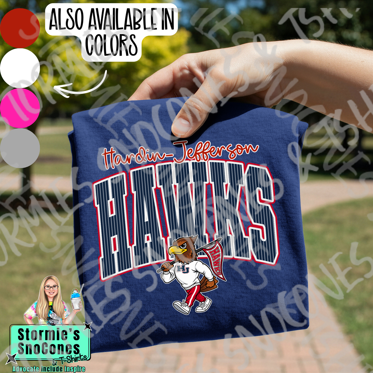 Hawk Stripes Mascot Gildan Comfort Colors Tultex Shirt