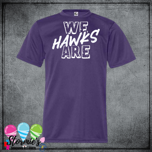 Pre-k - We Are Hawks - China Elementary- Sour Lake Elementary Color Wars/Field Day 2025 Shirt Purple DRY FIT