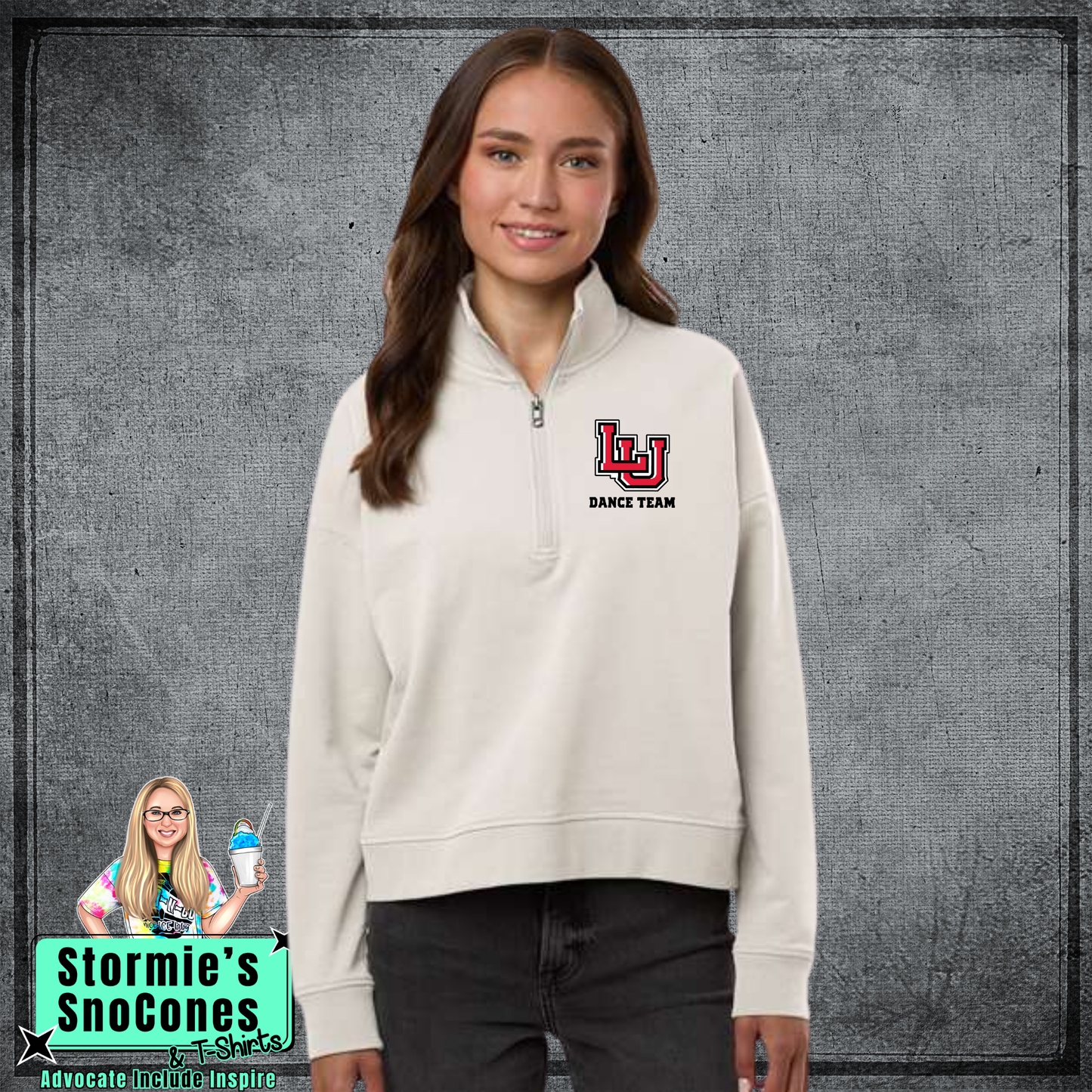 LUDT Lamar University Dance Team Women's Perform Quarter-Zip Pullover