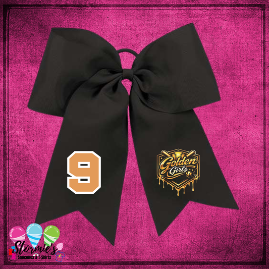 Golden Girls Black Hair Bow