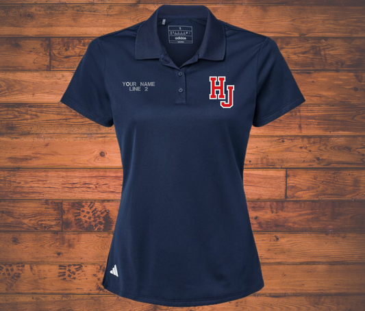 HJ Adidas Women's Polo Embroidered Shirt Customization Available