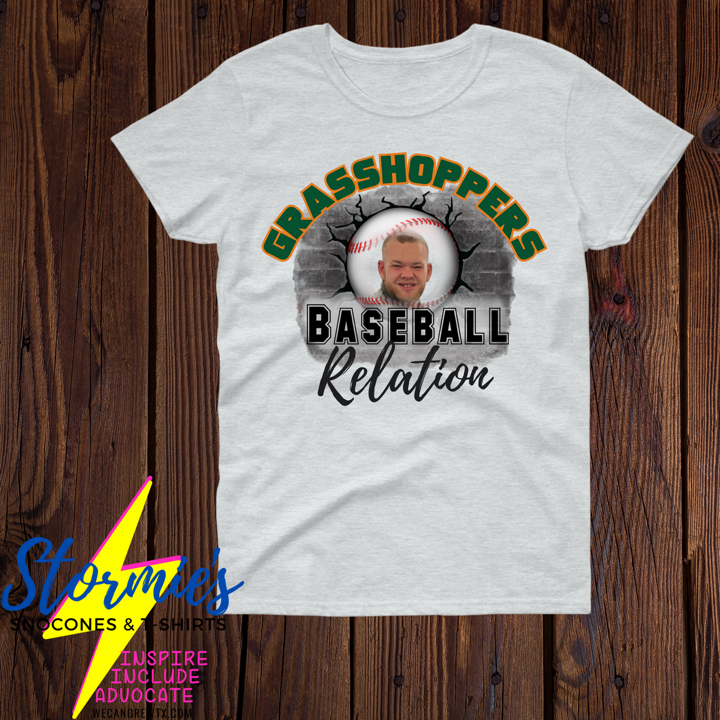 Grasshoppers Baseball Custom Picture Relation Shirt