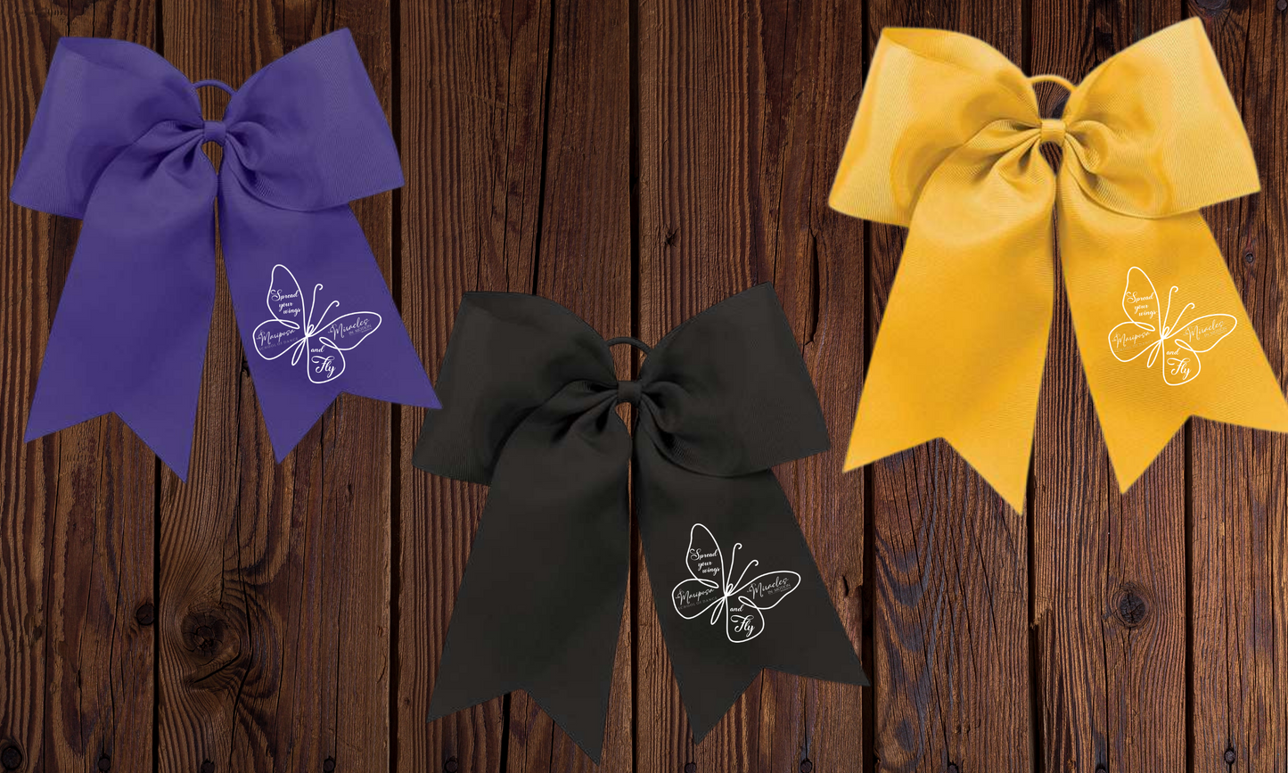 Mariposa School of Dance/Miracles in Motion Butterfly Logo Bow Fundraiser