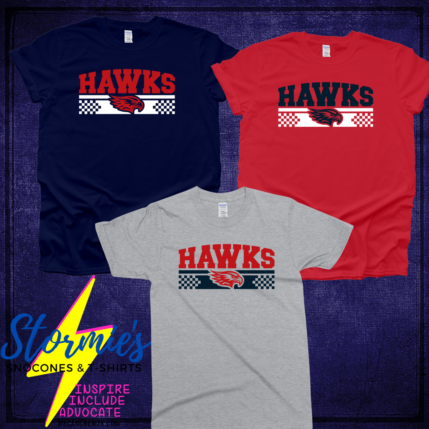 Hawks Racer Mascot Shirt