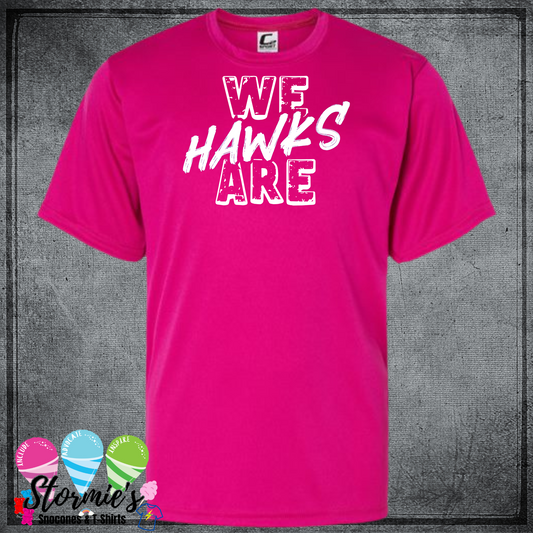 Kindergarden - We Are Hawks - China Elementary- Sour Lake Elementary Color Wars/Field Day 2025 Shirt Pink DRY FIT