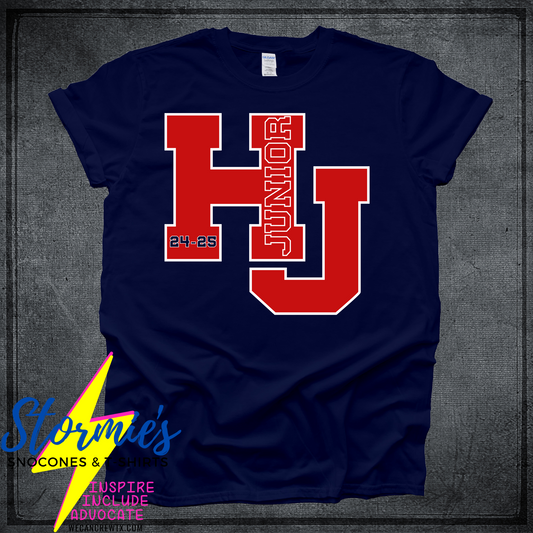 Junior 11th Grade - HJ 2024-25 - Hardin Jefferson High School Color Wars Shirt Navy