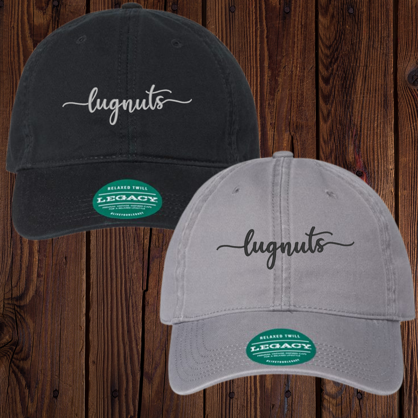 Lugnuts Cursive Dad Hat Embroidered Hat - PICK UP ONLY