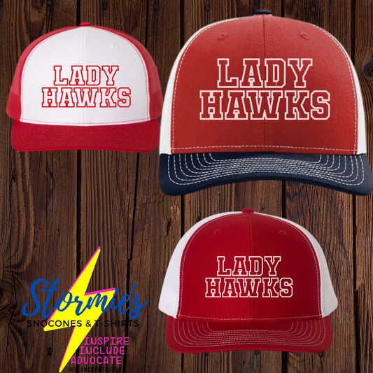 Lady Hawks Varsity Richardson Mesh Back Embroidered Hat - PICK UP ONLY