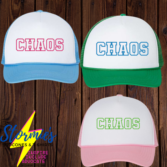 Chaos Varsity Foam Embroidered Hat - PICK UP ONLY