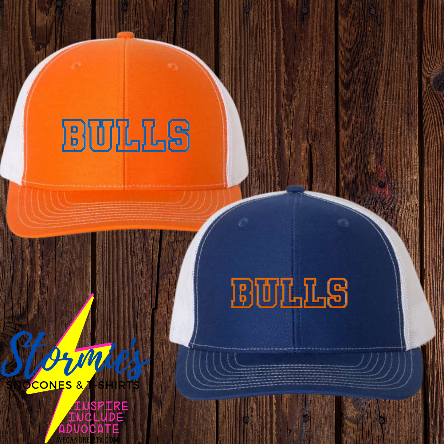 Bulls Varsity Richardson Mesh Back Embroidered Hat - PICK UP ONLY