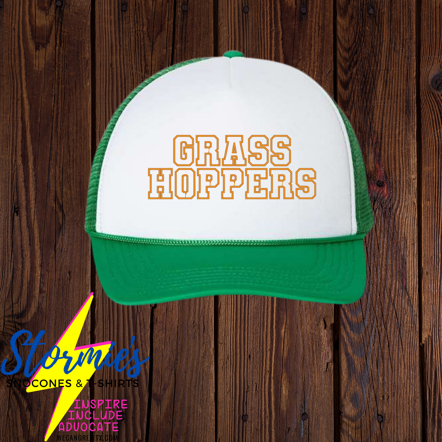 Grasshoppers Green Varsity Foam Embroidered Hat - PICK UP ONLY